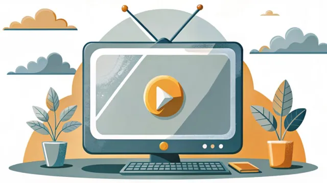 Illustrazione stilizzata di una televisione che si trasforma in un dispositivo digitale con pulsante play, a simboleggiare il passaggio di Rai Scuola al modello on-demand su RaiPlay